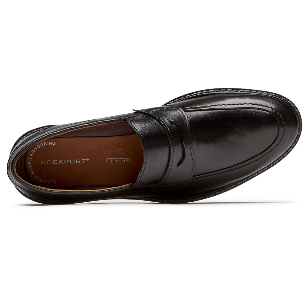 Rockport Singapore Mens Loafers - Kenton Penny Black - MQ9153280